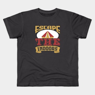 Escape the indoors Kids T-Shirt